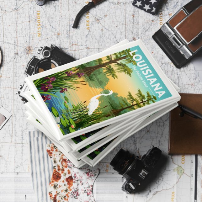 Aimant Louisiane vintage (Créateur téléchargé)