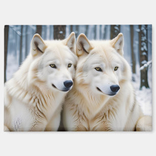 Aimant Loup Animal Nature Faune Affection Tendresse