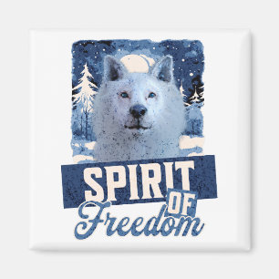 Aimant Loup Arctique Esprit de liberté Création faunique