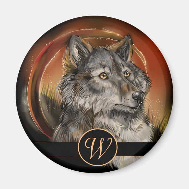 Aimant Loup de l'Or (Devant)