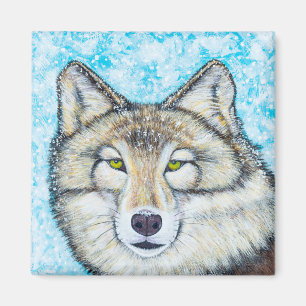 Aimant Loup de Neige