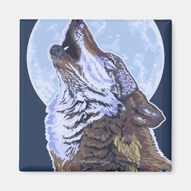 Aimant Loup de New YorkHowling (Devant)