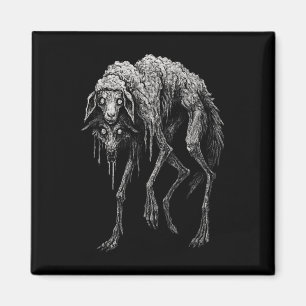 Aimant Loup Effrayant Horreur Mouton Folklore Gothique Al