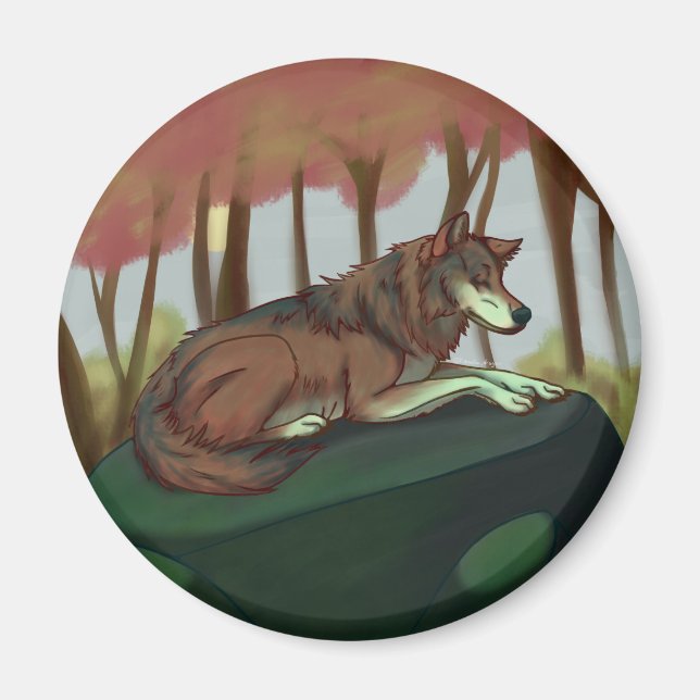 Aimant Loup européen (Devant)
