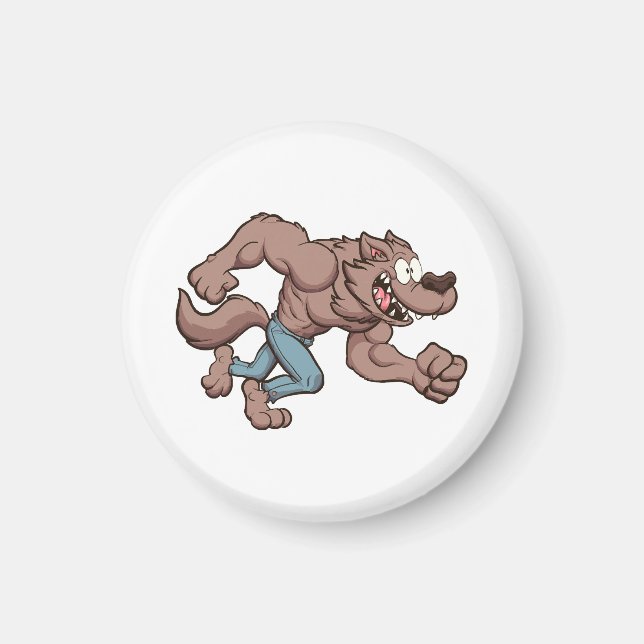 Aimant Loup-garou en course (Devant)