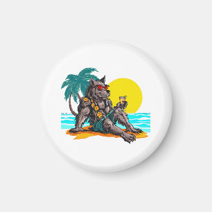 Aimant loup-garou en vacances