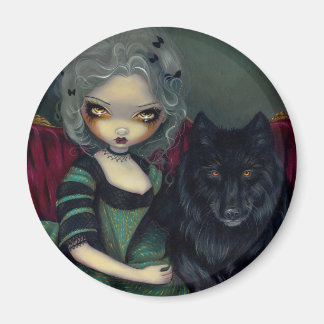 Aimant "Loup-Garou : Noir"
