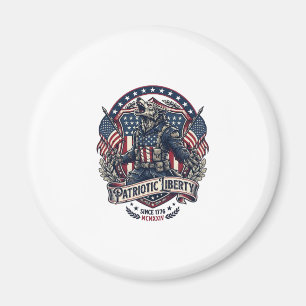 Aimant Loup-garou patriotique Patriote Horreur Monstre Pa