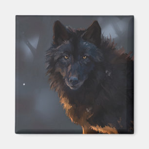 Aimant Loup noir