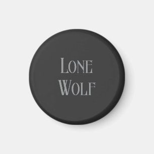 Aimant Loup solitaire mâle Sigma minimaliste moderne