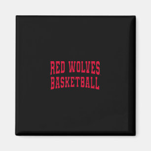 Aimant Loups Rouges de l'Arkansas State Sketl Collégial d
