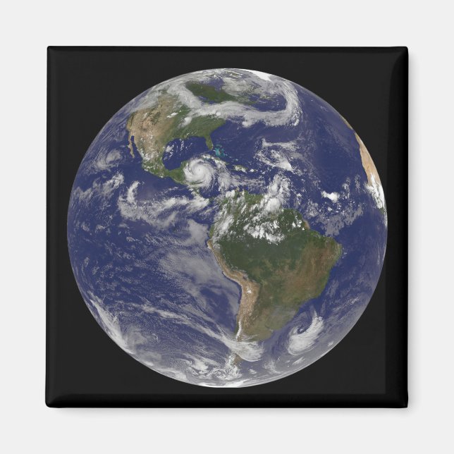 Aimant L'ouragan Dean approche la péninsule du Yucatan (Devant)