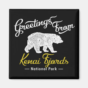 Aimant L'ours du parc national Kenai Fjords