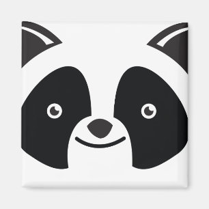 Aimant L'ours panda Kawaii font face