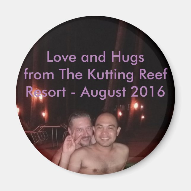 Aimant Love and Hugs from Kutting Reef Resort 2016 (Devant)