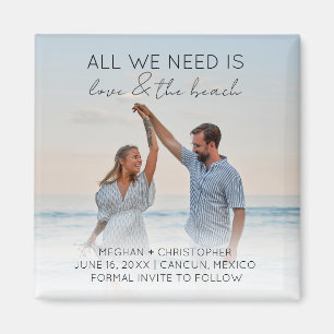 Aimant Love and The Beach Save the Date Photo