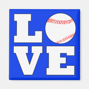 Aimant LOVE Baseball Player or Coach Sports Team