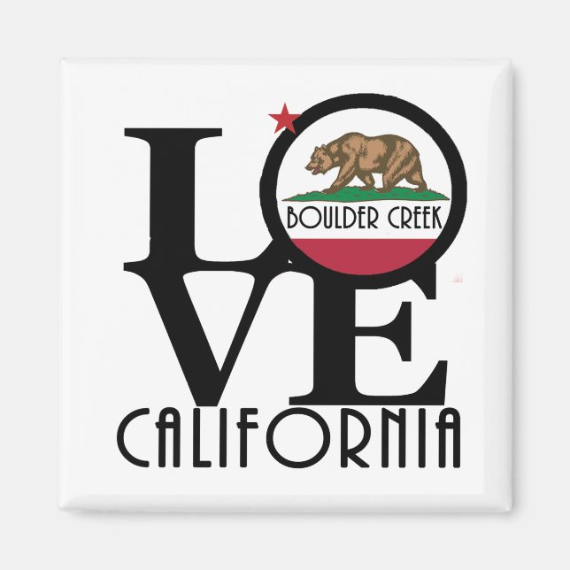 Aimant LOVE Boulder Creek Californie (Devant)