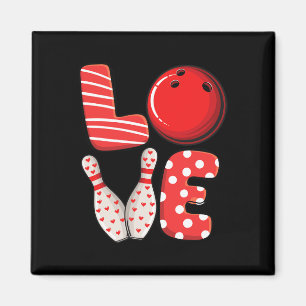 Aimant Love Bowling Byll Et Pins Groupe Correspondant Val
