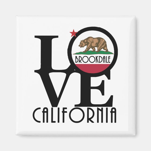 Aimant LOVE Brookdale Californie (Devant)