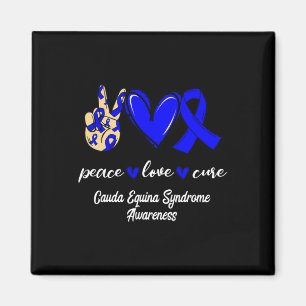 Aimant Love Cure Cauda Equina Syndrome Blue Awareness