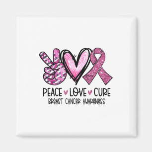Aimant Love Cure Pink Ribbon Cancer Sensibilisation du se