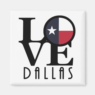 Aimant LOVE Dallas Texas