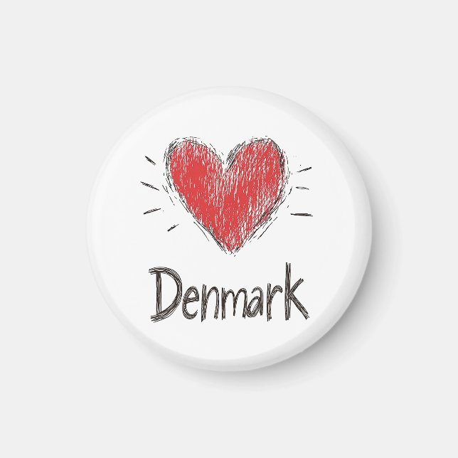 Aimant Love Danemark (Devant)