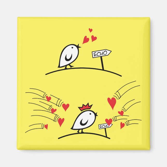Aimant LOVE ECHO - Bande dessinée Tweetlercools 1 (Devant)