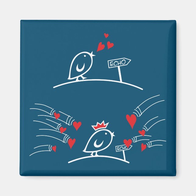 Aimant LOVE ECHO - Bande dessinée Tweetlercools 2 (Devant)