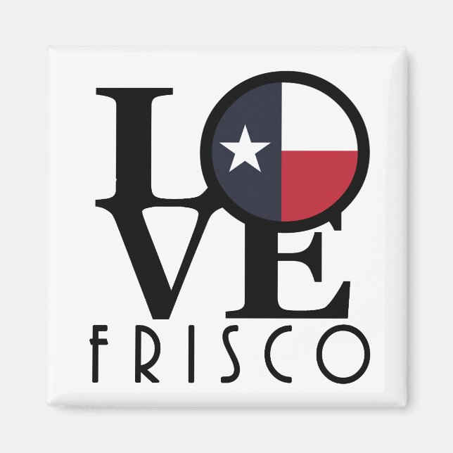 Aimant LOVE Frisco Texas (Devant)