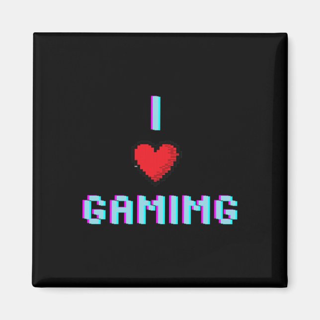 Aimant Love Gaming Video Jeu Heart Gamer (Devant)
