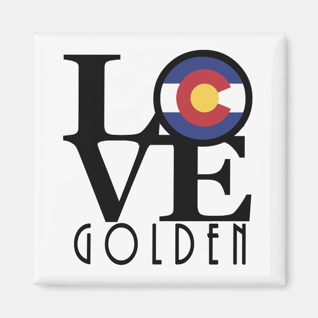 Aimant LOVE Golden Colorado (Devant)
