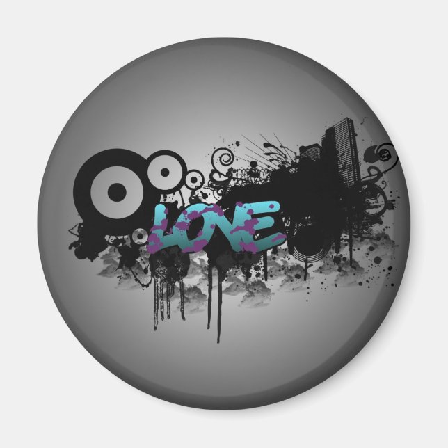 Aimant LOVE Graffiti (Devant)