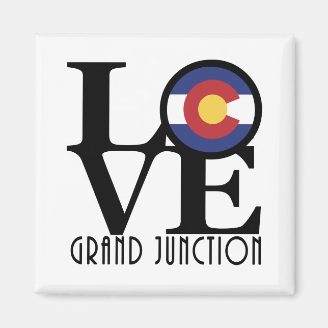 Aimant LOVE Grand Junction Colorado (Devant)