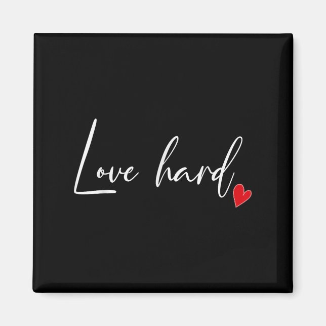 Aimant Love Hard Heart Womens Citation positive Inspecteu (Devant)