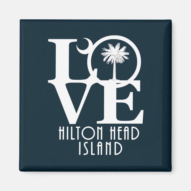 Aimant LOVE Hilton Head Island (Devant)