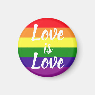 Aimant Love is Love Rainbow Gay Pride