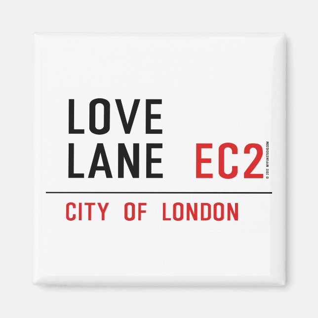 Aimant Love Lane (Devant)
