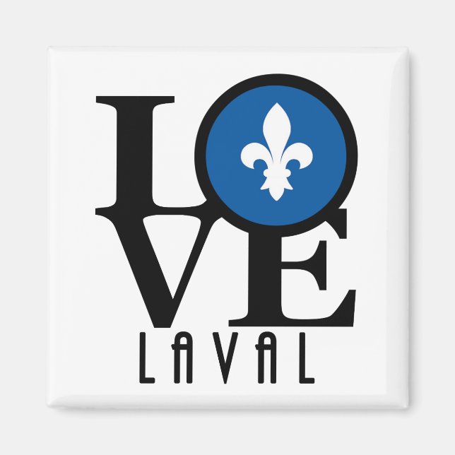 Aimant LOVE Laval Quebec (Devant)
