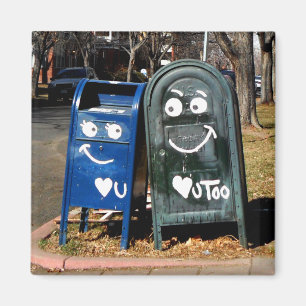 Aimant love mailboxes : je vous coeur