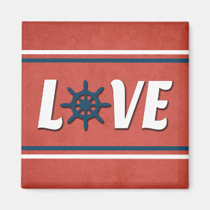 Aimant Love nautique design
