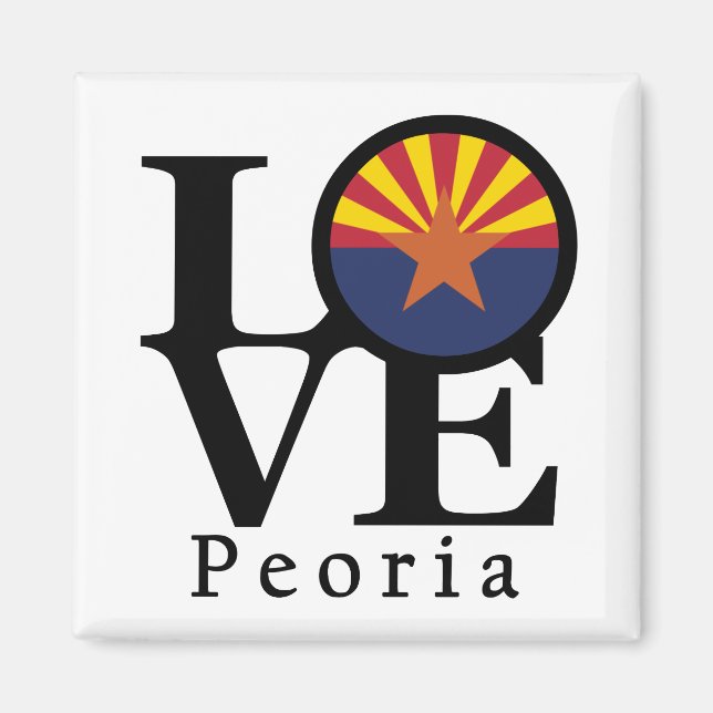 Aimant LOVE Peoria (Devant)