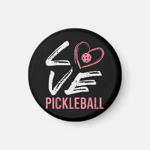 Aimant Love Pickleball Coeur Pickle Ball Femmes Filles En
