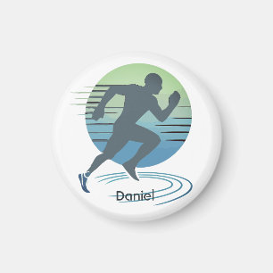 Aimant Love Running Marathon Compétitive Runner Custom