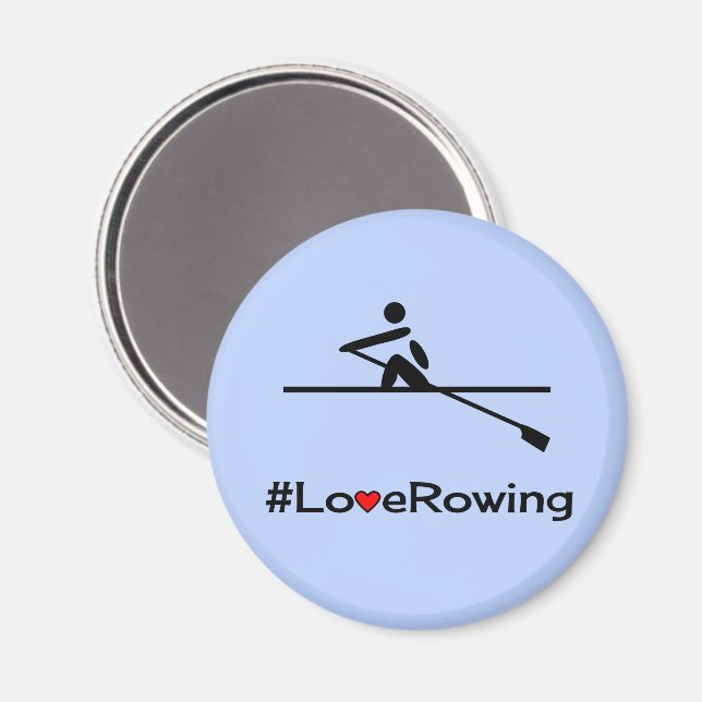 Aimant Love rwing légende bleu (Recto/Verso)