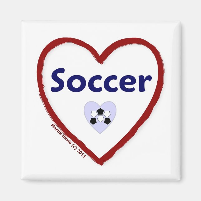 Aimant Love Soccer (Devant)