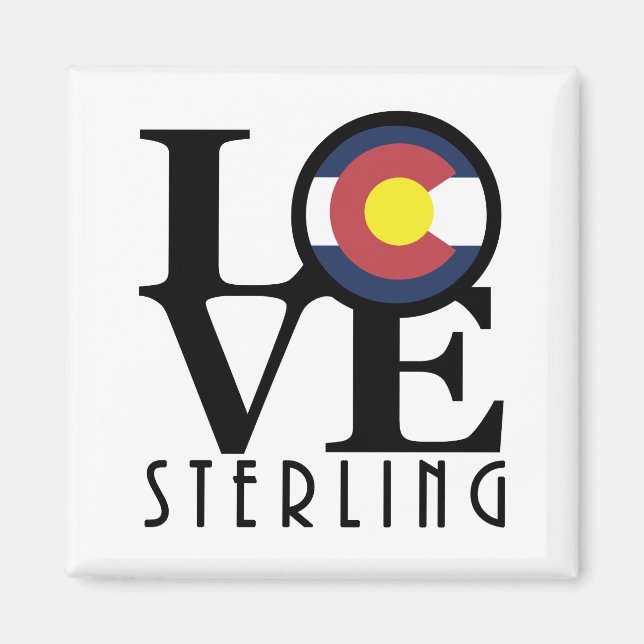 Aimant LOVE Sterling Colorado (Devant)