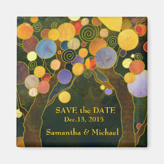 Aimant Love Trees Save the Date Mariage