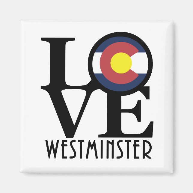 Aimant LOVE Westminster Colorado (Devant)